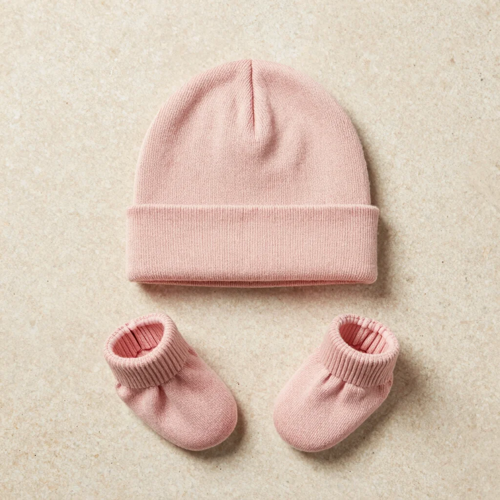 Chunky Knit Beanie and Booties